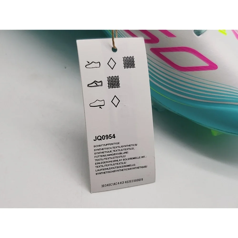 Adidas F50 Messi League FG‎ Mens 8 White Pink Cyan Soccer Cleats JQ0954